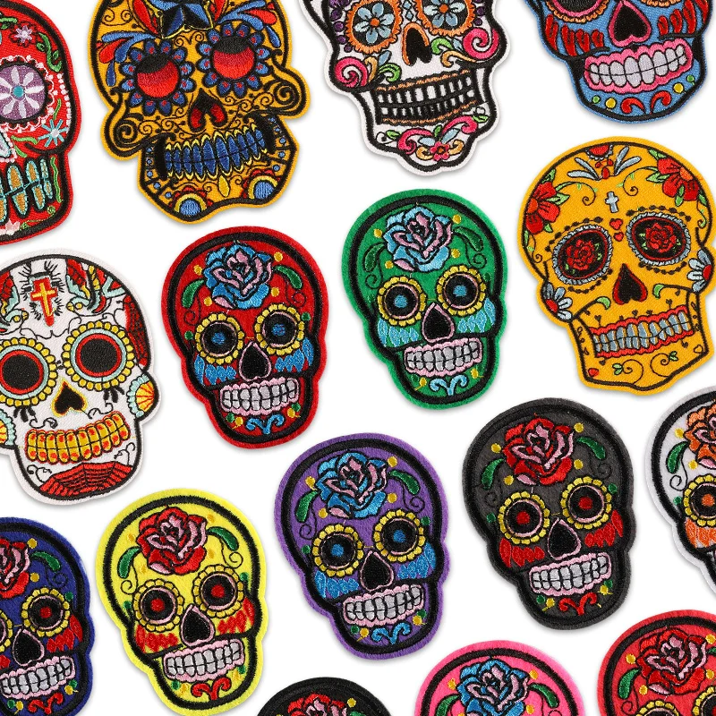Furoshiki Wrap Cloth - Patch Rock Thermocollant Punk Skull With