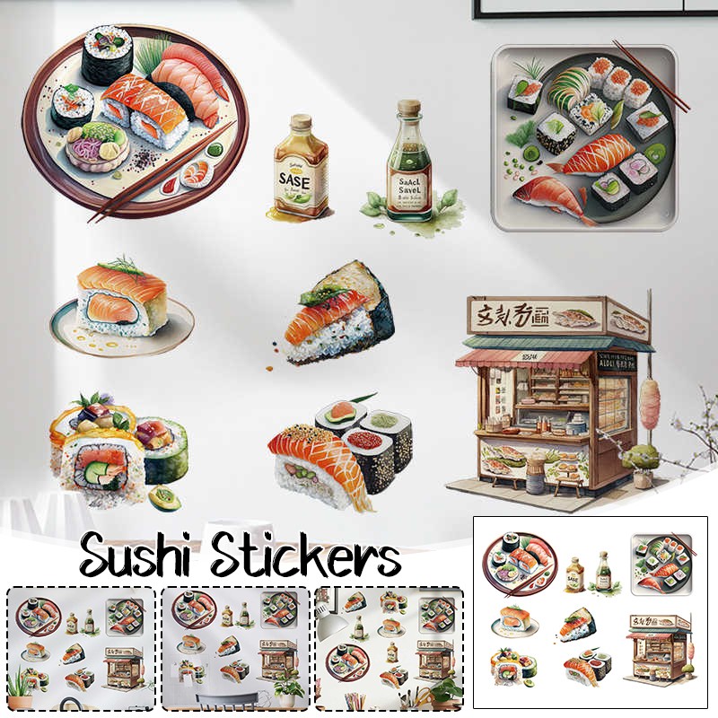Japanese Lifestyle And Food - Japanese Food Sushi Sticker 3D Japanese