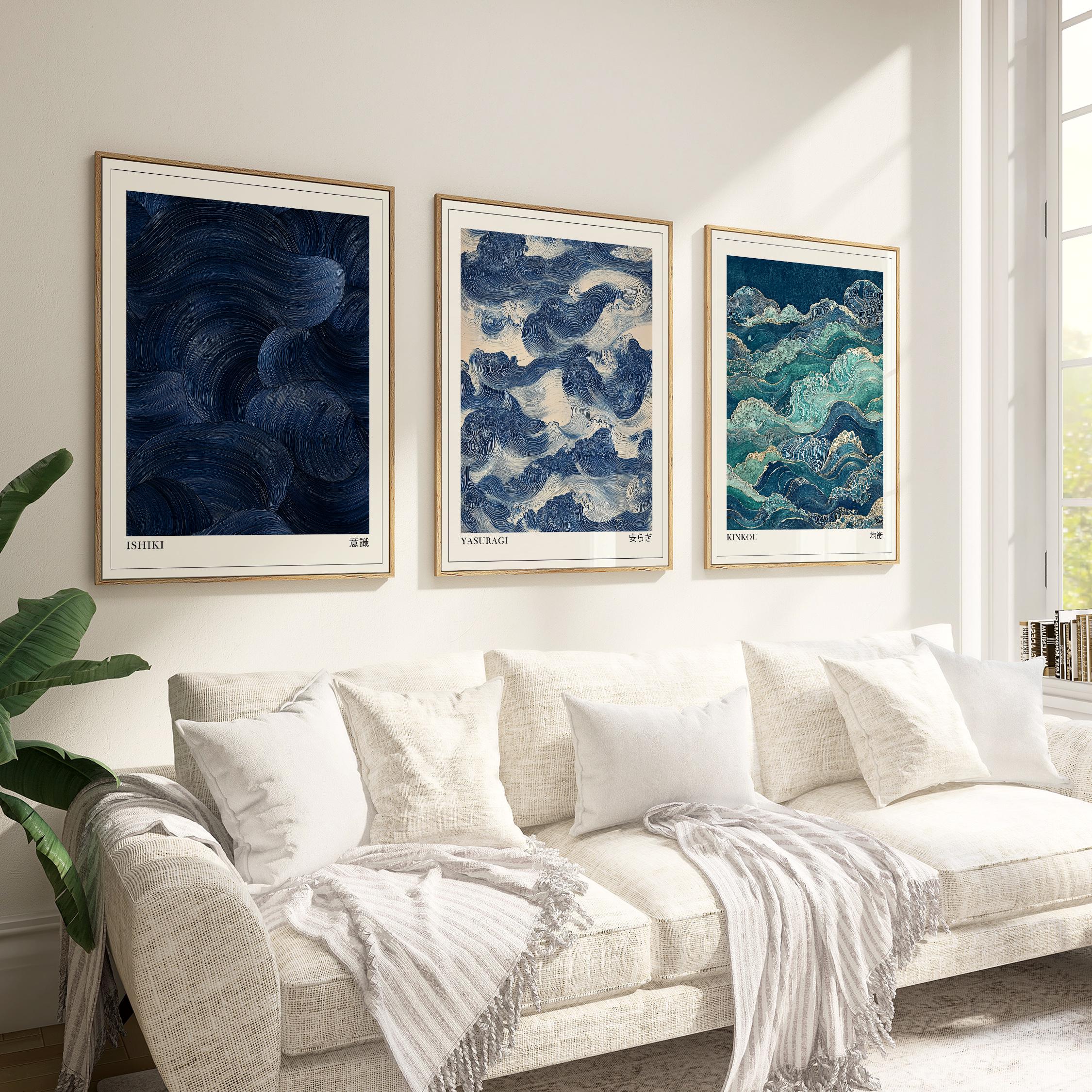 Japandi Wall Art Set of 3, Mod - Japanese Living Lifestyle avaliação e preço