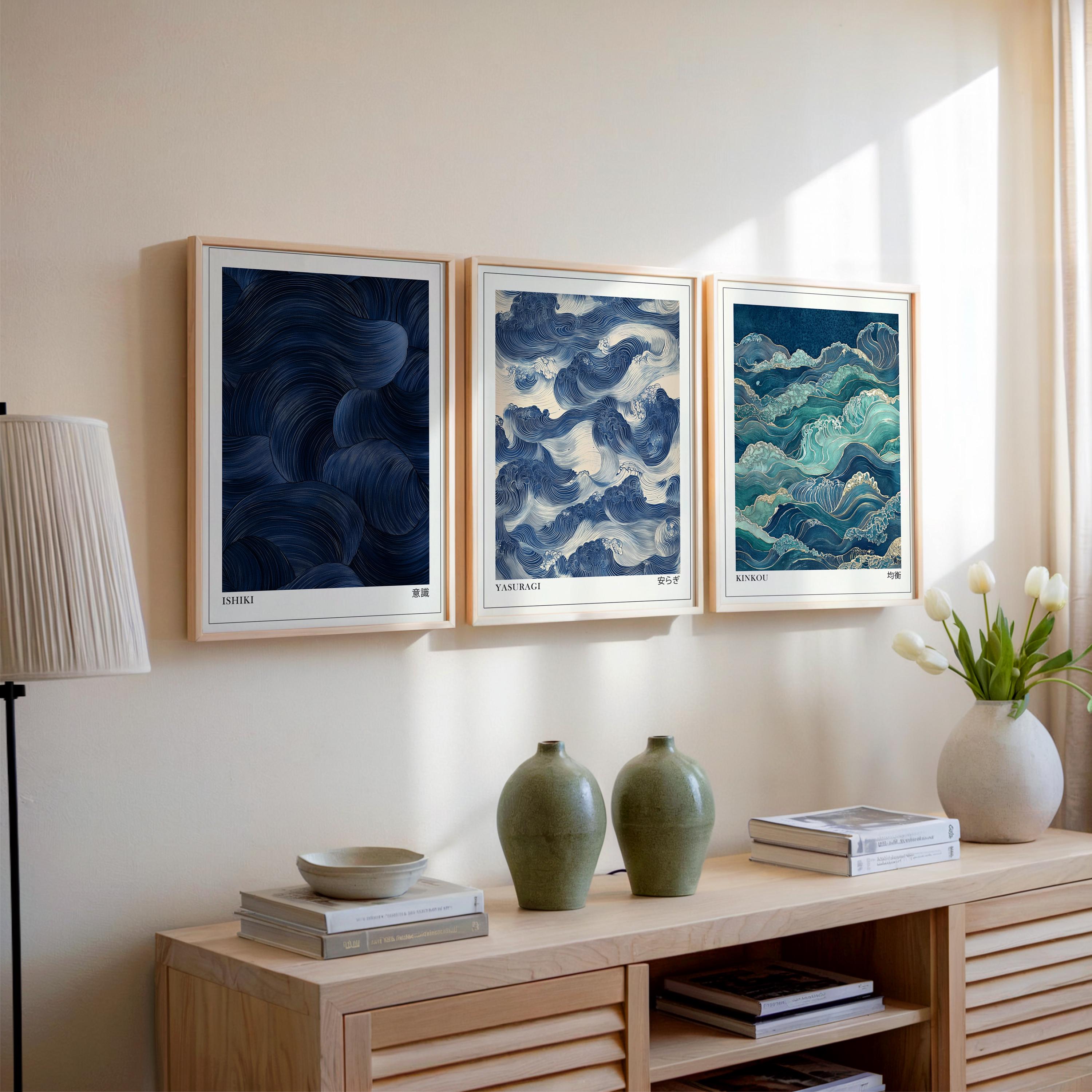Japandi Wall Art Set of 3, Mod - Japanese Living Lifestyle avaliação e preço