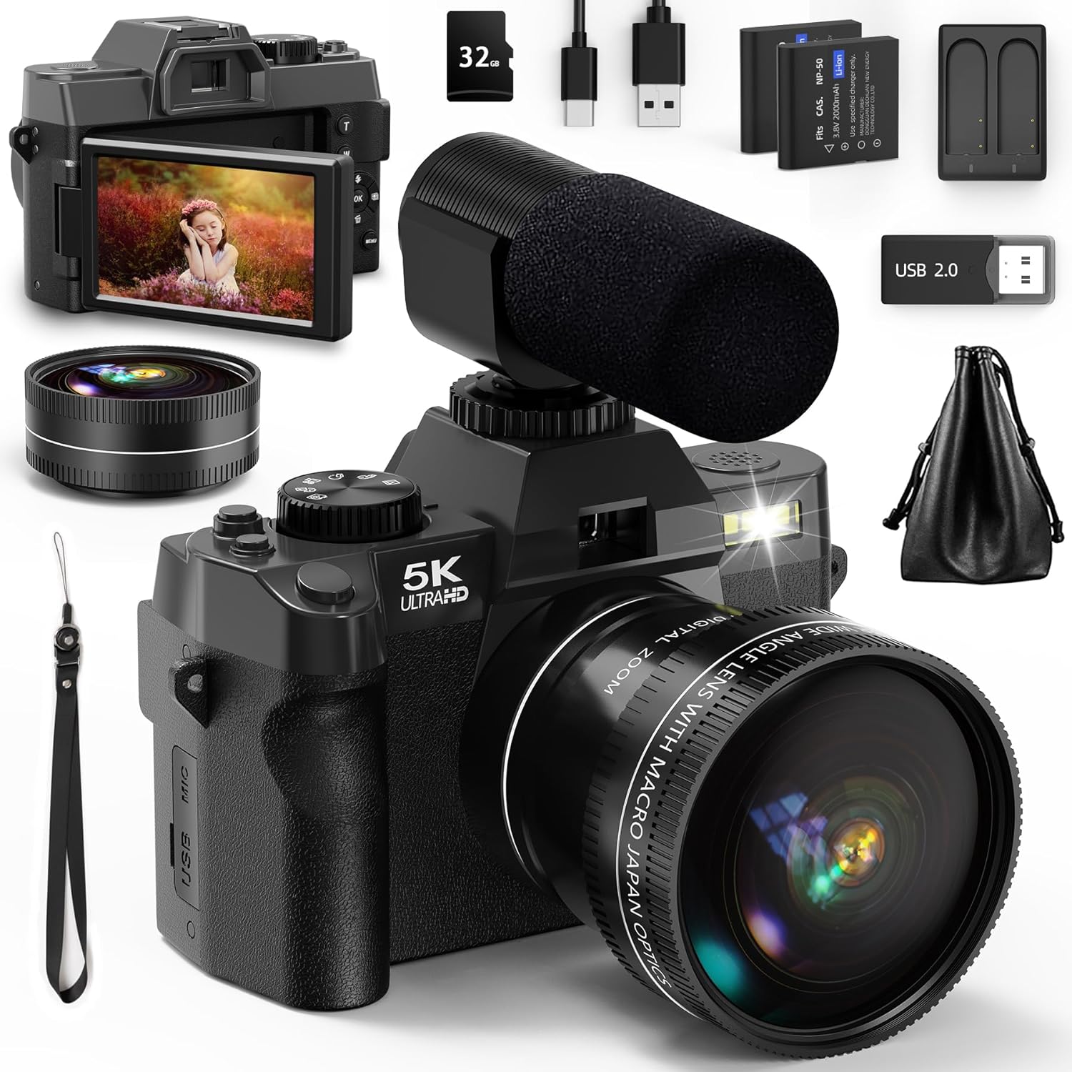 NBD 5K&48MP Digital Camera wit - Japanese Lifestyle Apps avaliação e preço