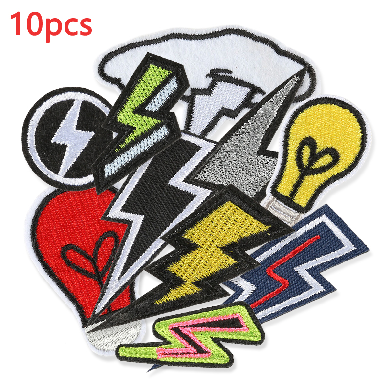 10pcs Lightning Embroidered Pa - Furoshiki Wrap Cloth avaliação e preço