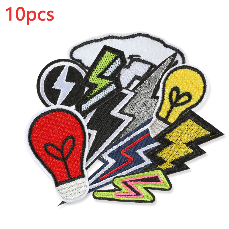 10pcs Lightning Embroidered Pa - Furoshiki Wrap Cloth avaliação e preço