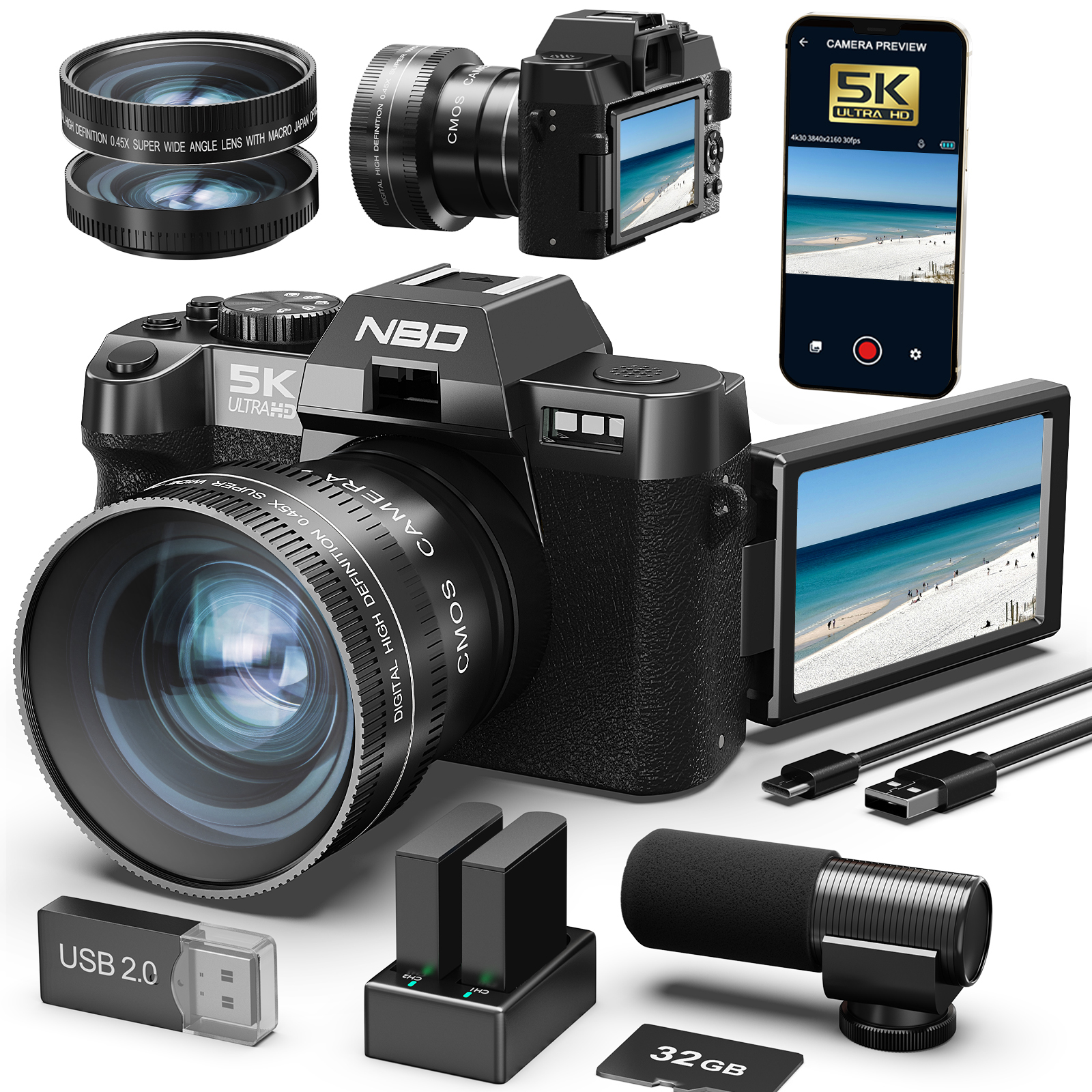 NBD Digital Cameras 5K&48MP Ph - Japanese Lifestyle Apps avaliação e preço