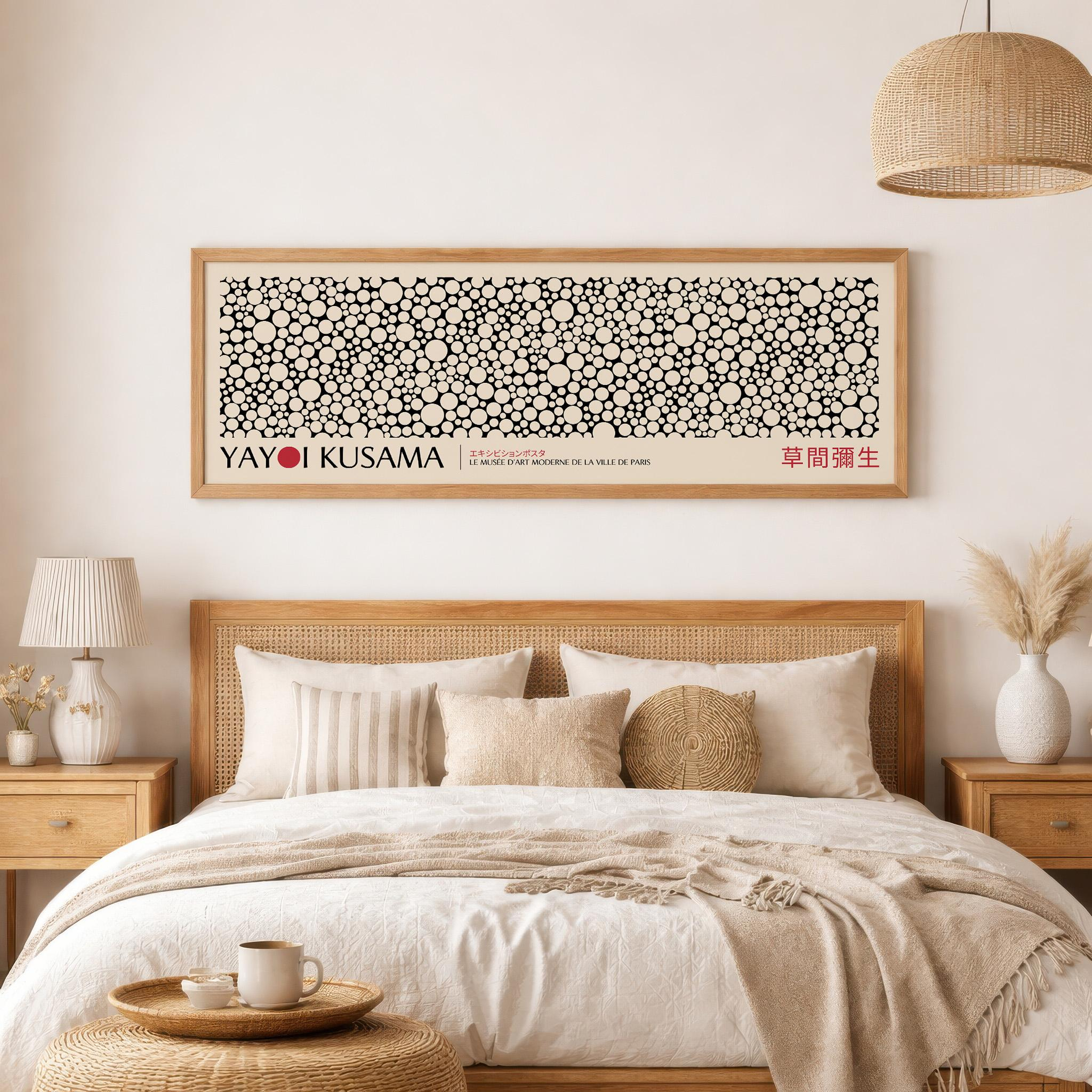 Large Japanese Yayoi Kusama Ab - Japanese Living Lifestyle avaliação e preço