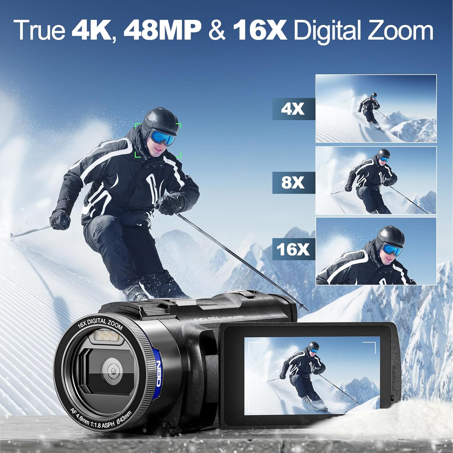NBD 4K Camcorder Video Camera  - Japanese Lifestyle Apps avaliação e preço