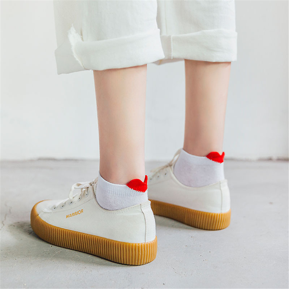 1 Pair Cute Girls' 3D Heart He - Japanese Lifestyle Youtube avaliação e preço
