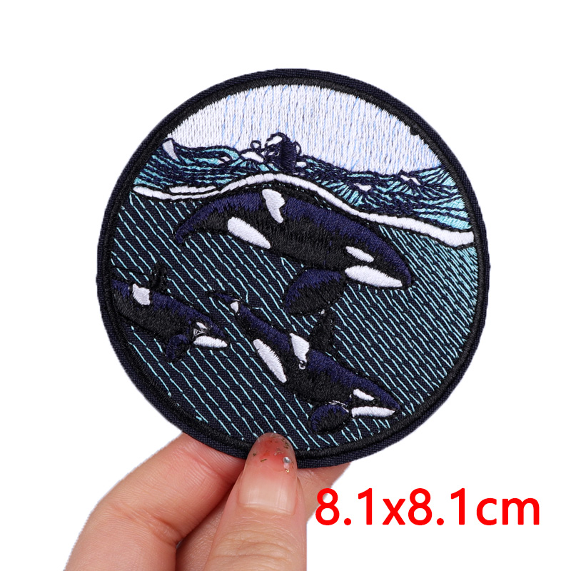 Wave/Dolphin Shark Patch Outdo - Furoshiki Wrap Cloth avaliação e preço