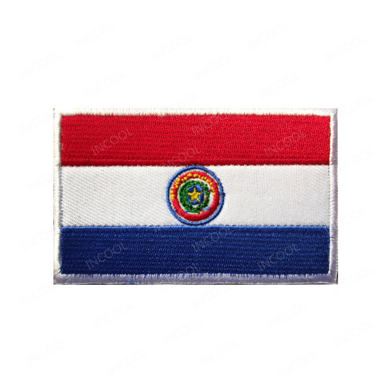 Paraguay Flag Embroidered Patc - Furoshiki Wrap Cloth avaliação e preço