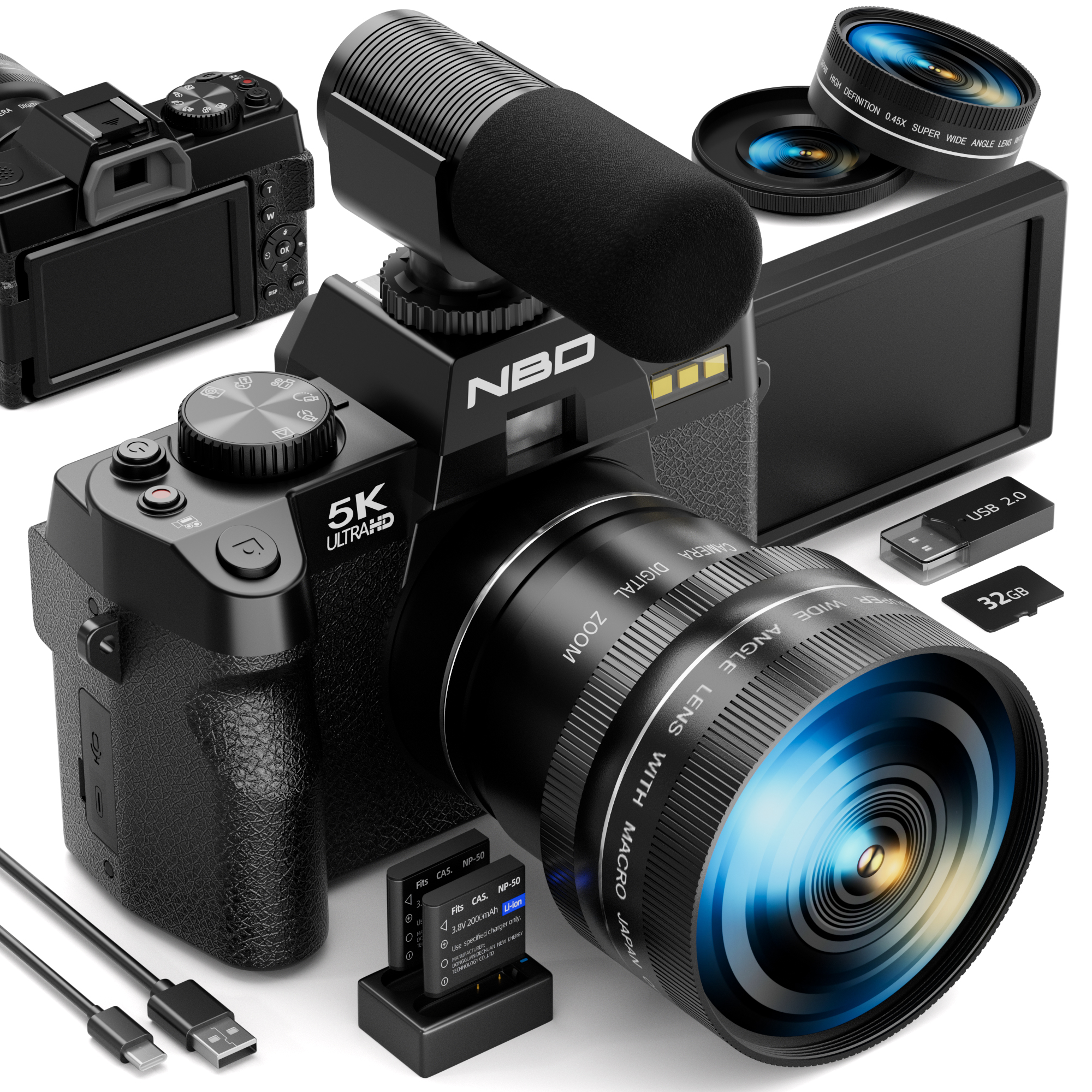 NBD 5K 48MP Digital Cameras fo - Japanese Lifestyle Apps avaliação e preço