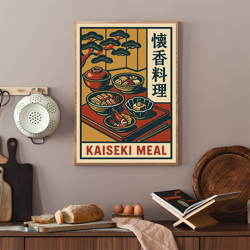 Vintage Style Japanese Food Po - Japanese Lifestyle And Food avaliação e preço