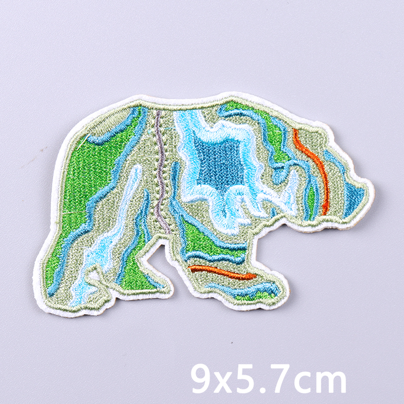 Animal Mountains Applique Embr - Furoshiki Wrap Cloth avaliação e preço