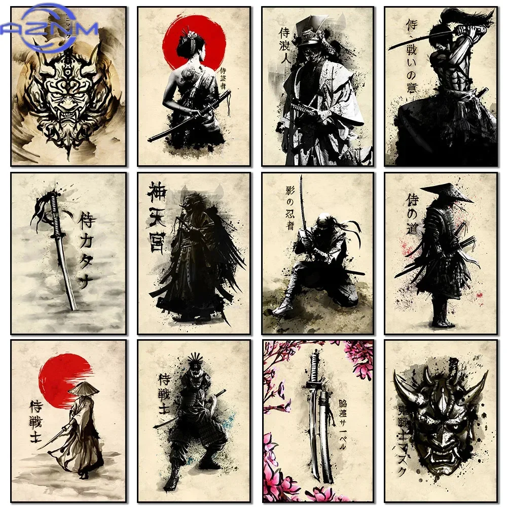 AZNM Canvas Painting Japanese  - Japanese Living Lifestyle avaliação e preço