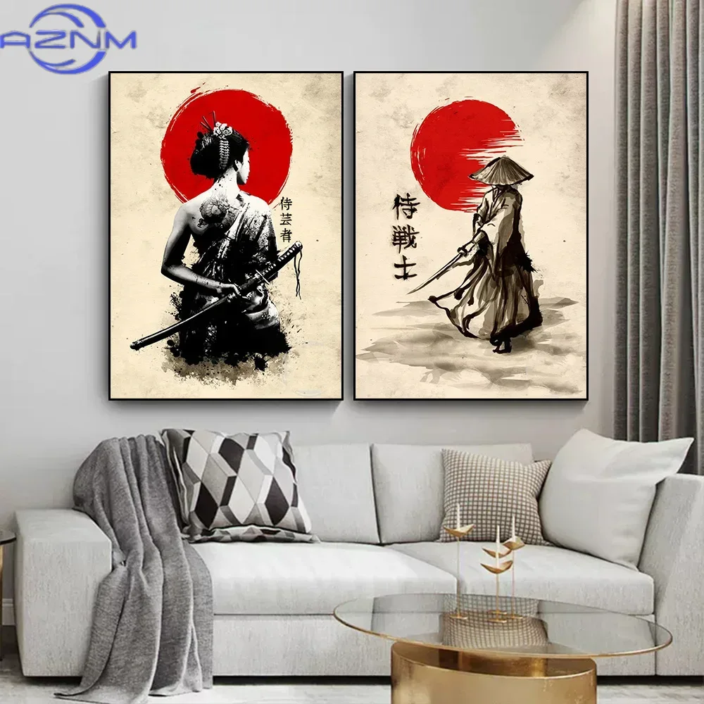 AZNM Canvas Painting Japanese  - Japanese Living Lifestyle avaliação e preço