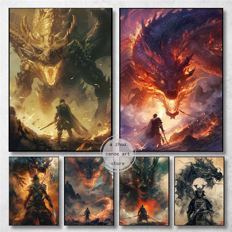 Fiery Fantasy Style Dragons Gi - Japanese Living Lifestyle avaliação e preço