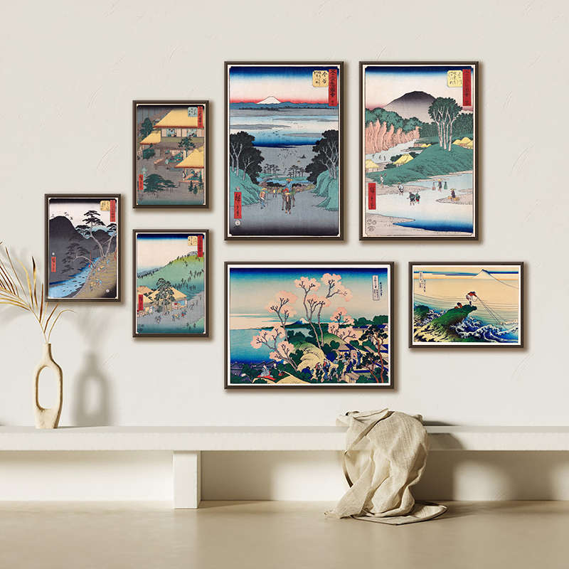 Japanese Prints Wall Art Canva - Japanese Living Lifestyle avaliação e preço