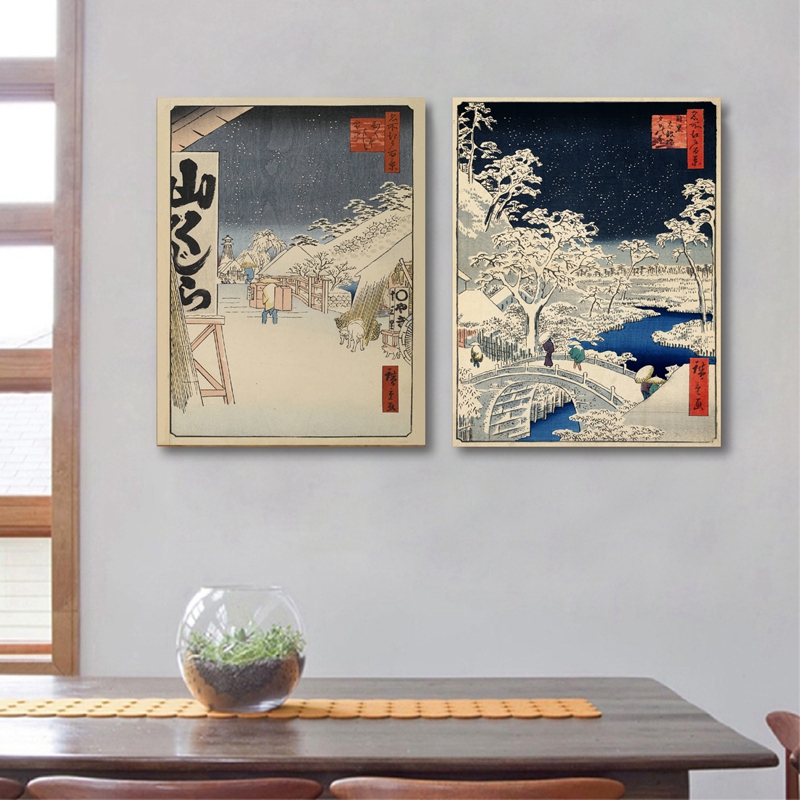 Japanese Prints Wall Art Canva - Japanese Living Lifestyle avaliação e preço