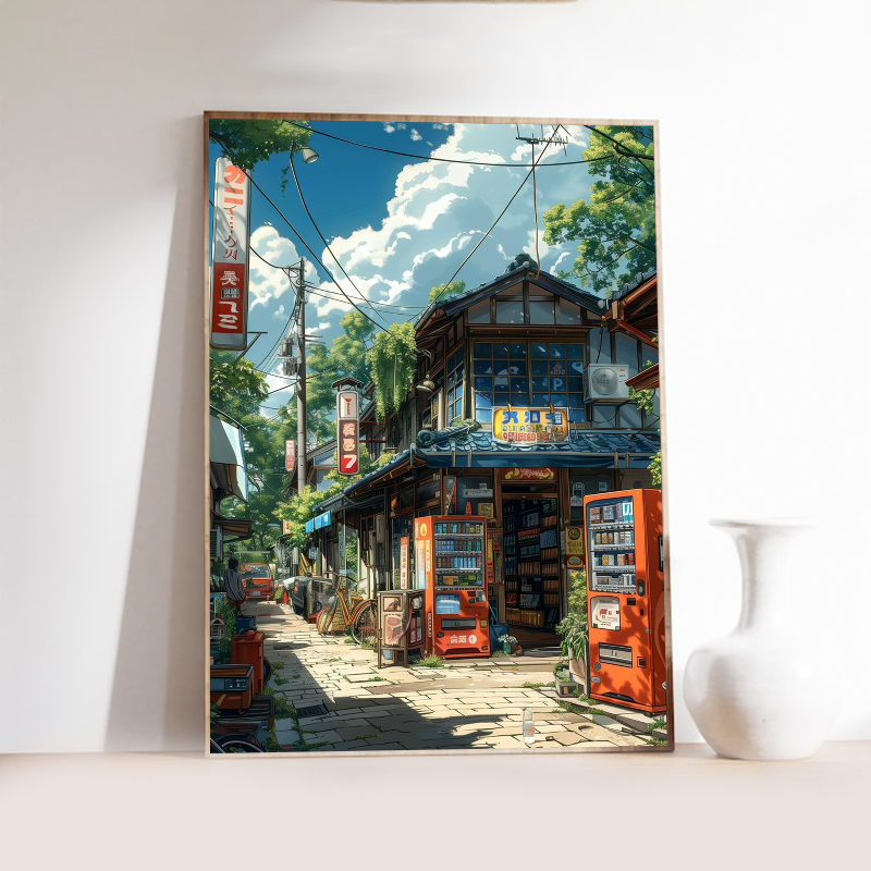 Manga Style Japanese Street La - Japanese Living Lifestyle avaliação e preço