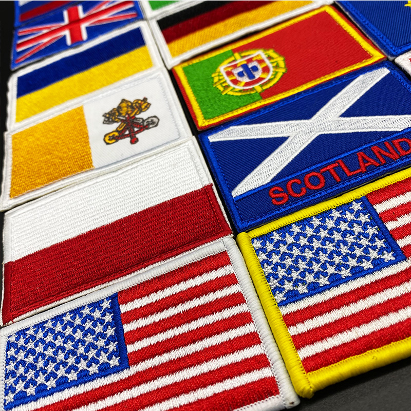 Country Flag Embroidered hook  - Furoshiki Wrap Cloth avaliação e preço