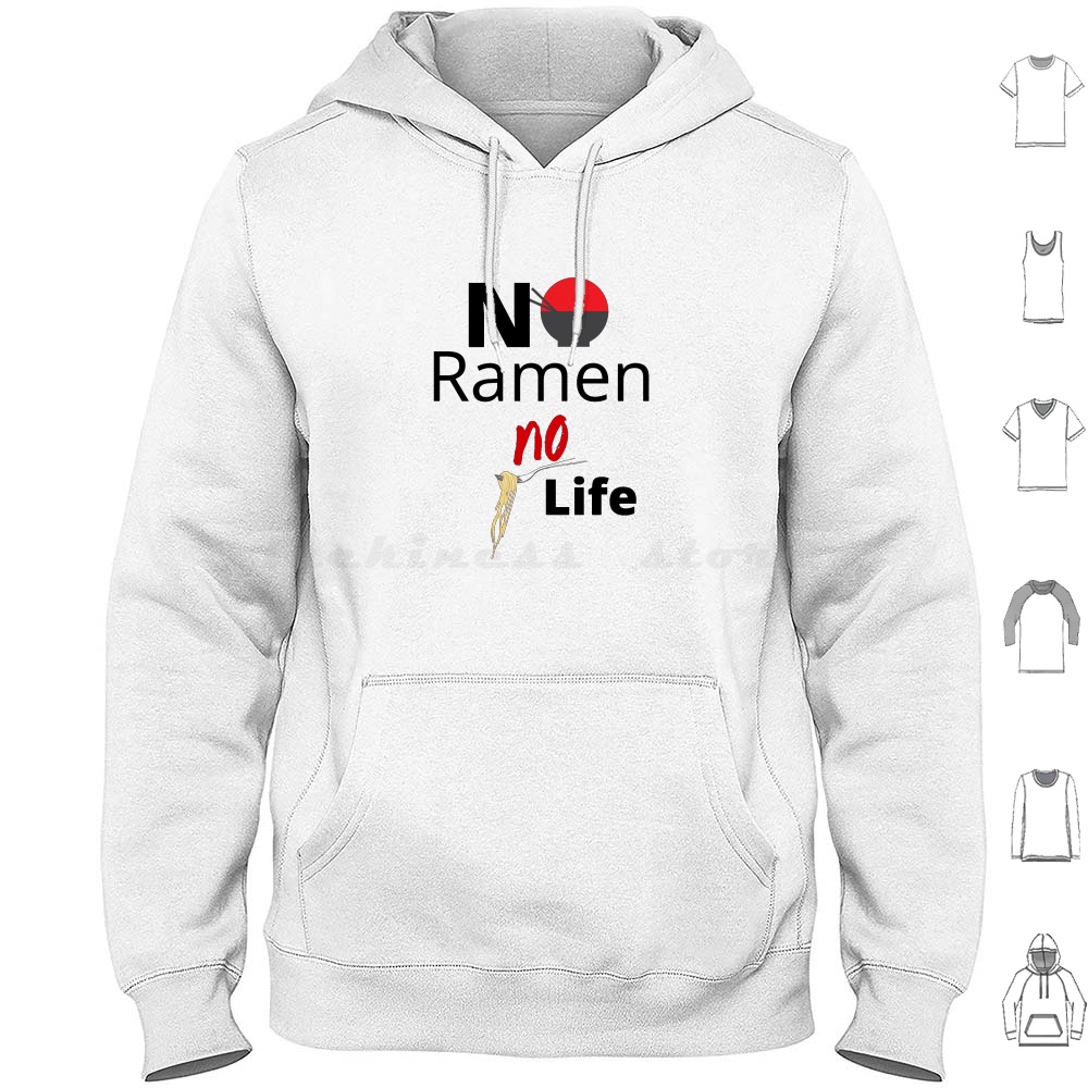 No Ramen No Life Hoodie Cotton - Japanese Lifestyle And Food avaliação e preço