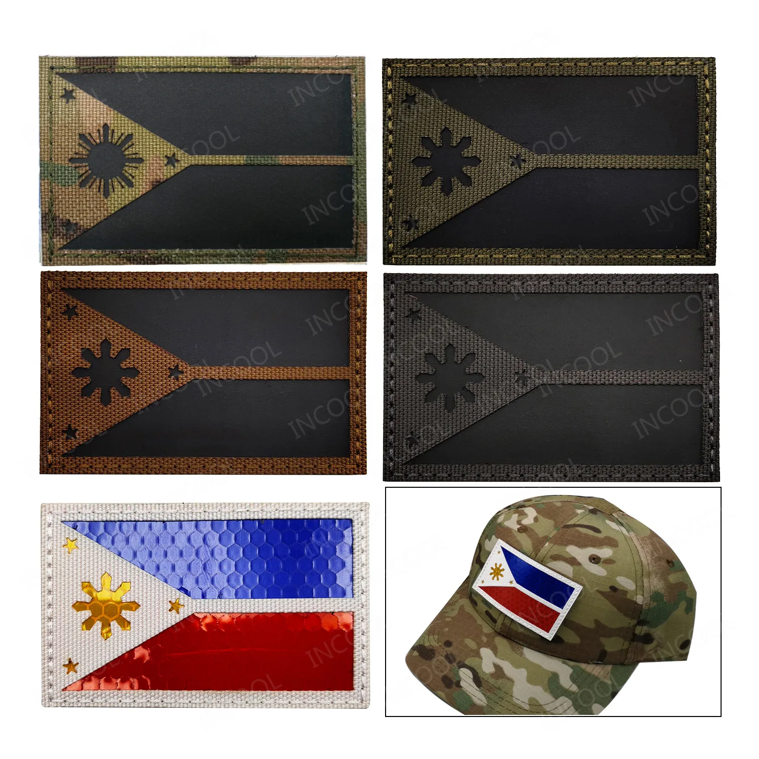 Philippines Flag Embroidered P - Furoshiki Wrap Cloth avaliação e preço